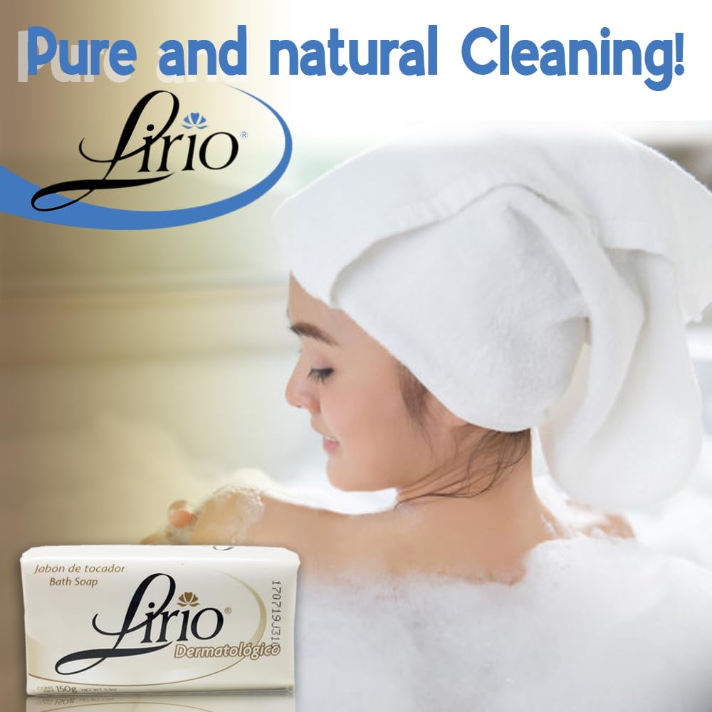 Lirio six-pack on bathroom shelf showing family-ready supply benefit