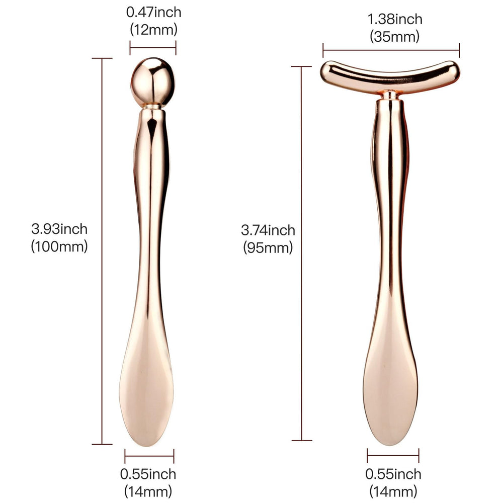 LISAPACK used on bathroom counter demonstrating daily massage to reduce puffiness
