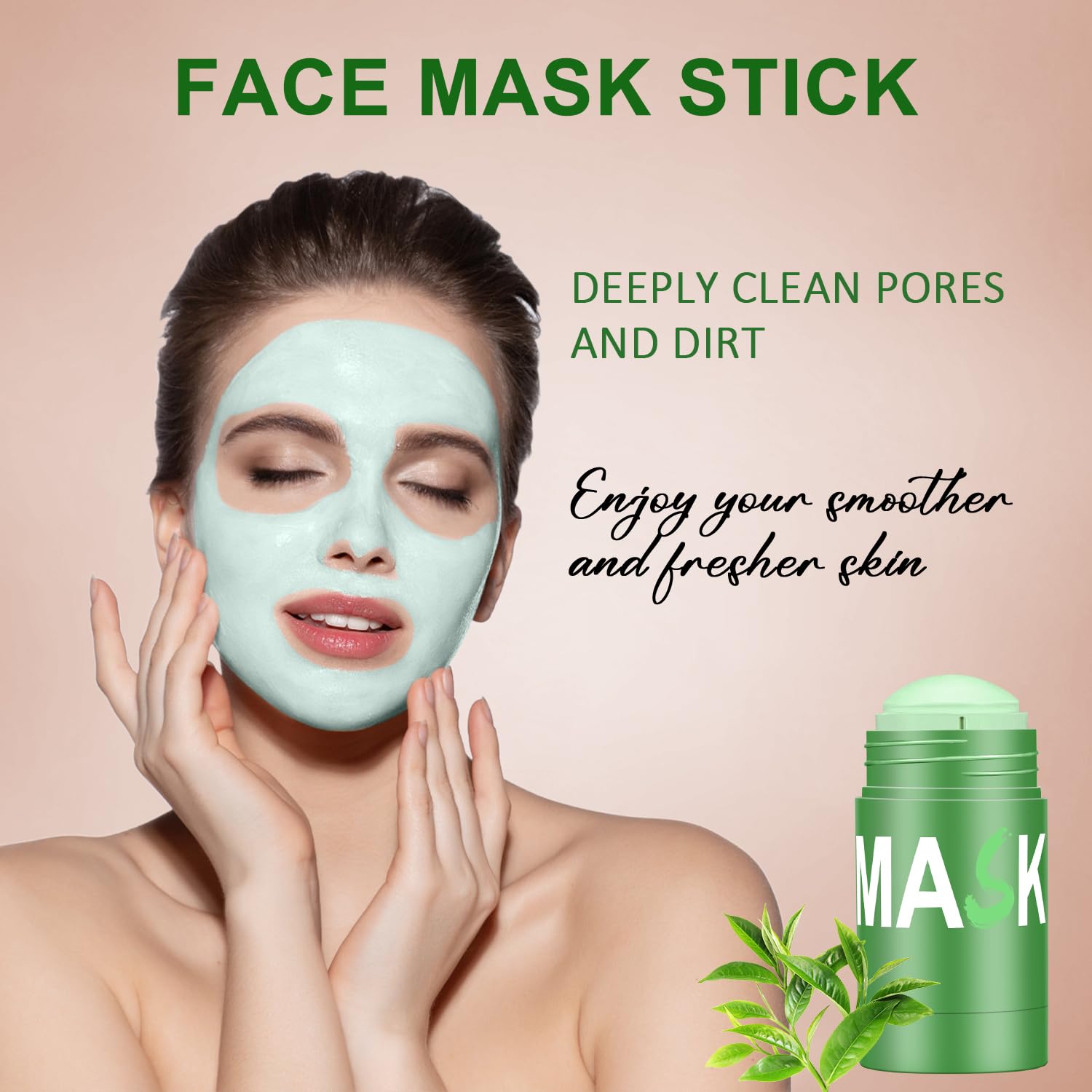 Lisara application on cheek demonstrating direct stick use for hygienic benefit