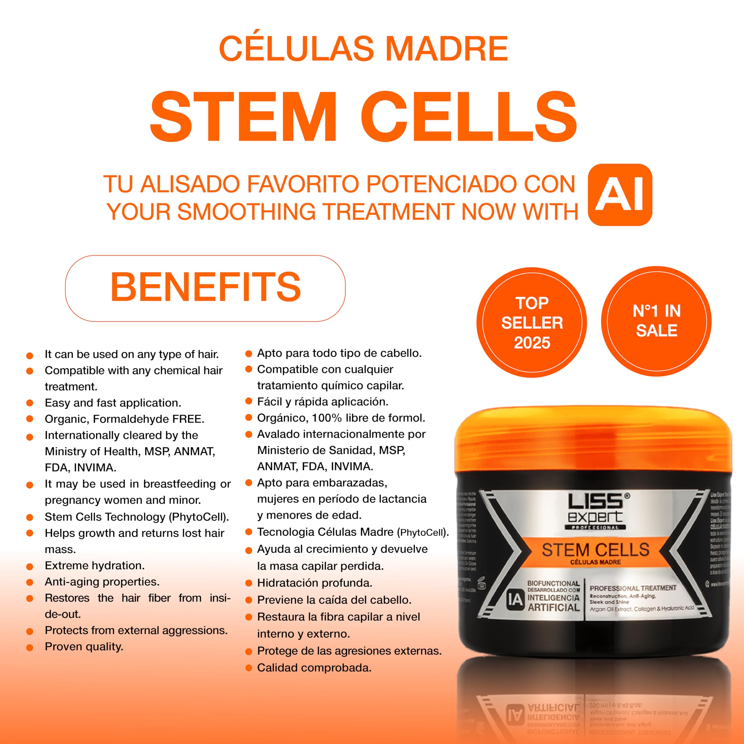 Liss Expert creamy texture close-up demonstrating rich keratin hydration benefit