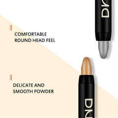 Lissymuse stick beside a makeup brush for size and scale comparison while traveling