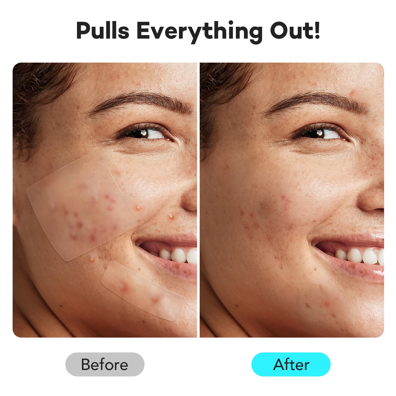 LitBear application on cheek illustrating secure adhesion and discreet wear