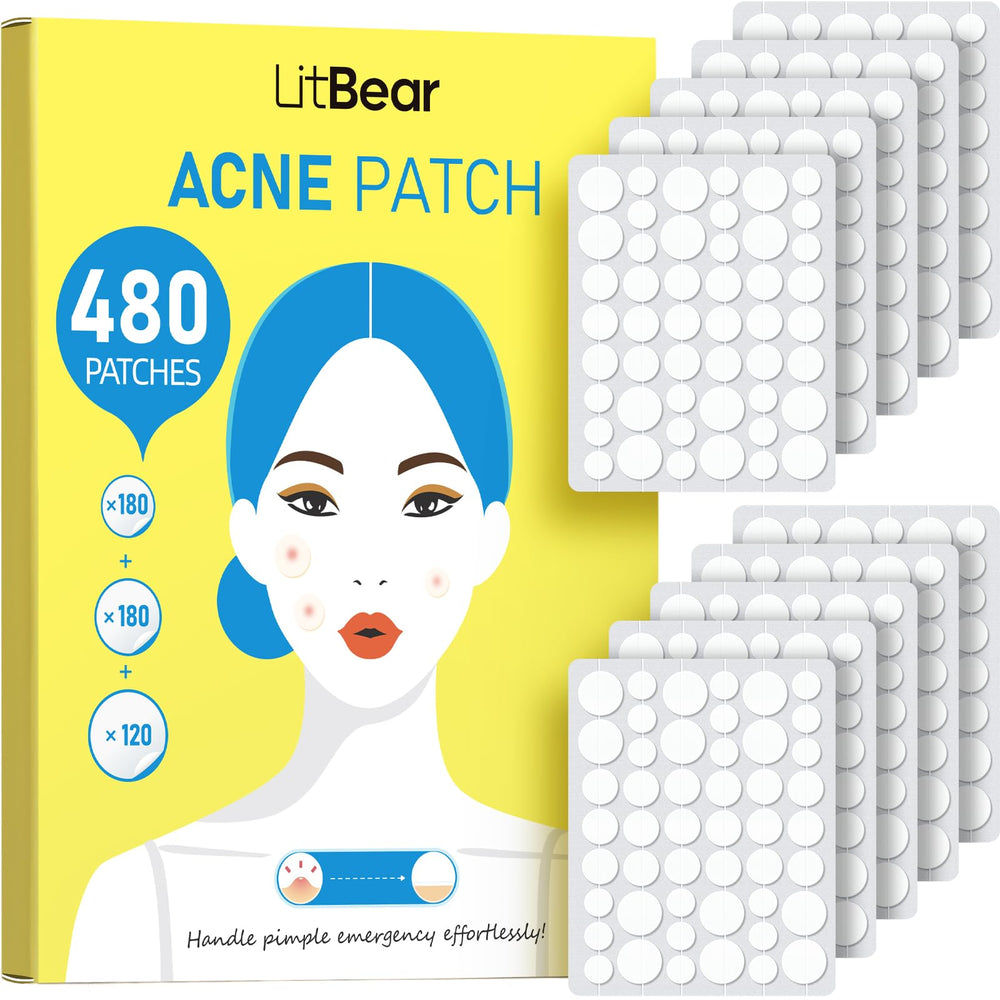 LitBear front packaging showing bulk 480 count and benefit of long-lasting supply