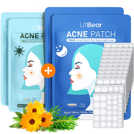 LitBear front packaging showing 360 acne patches and brand clarity