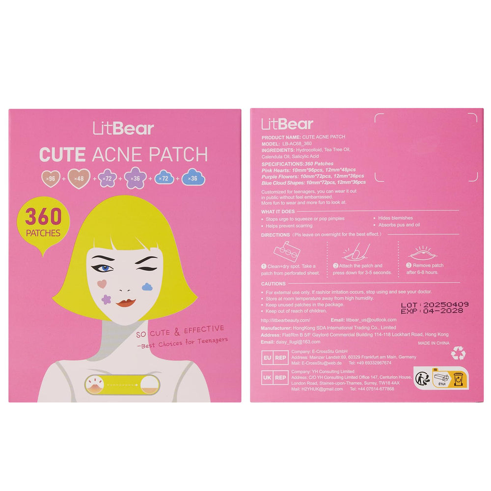 LitBear patches on cheek at festival showing cute cover and confidence