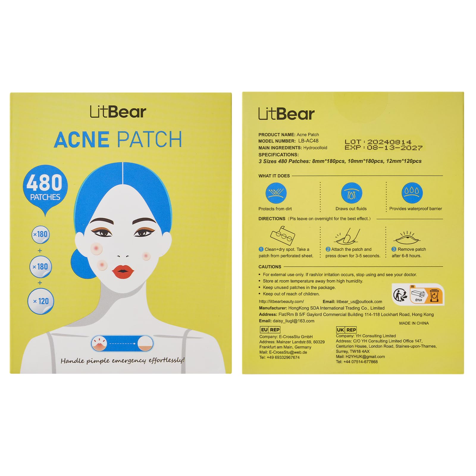 LitBear patches in a travel kit showing portability and emergency breakout care