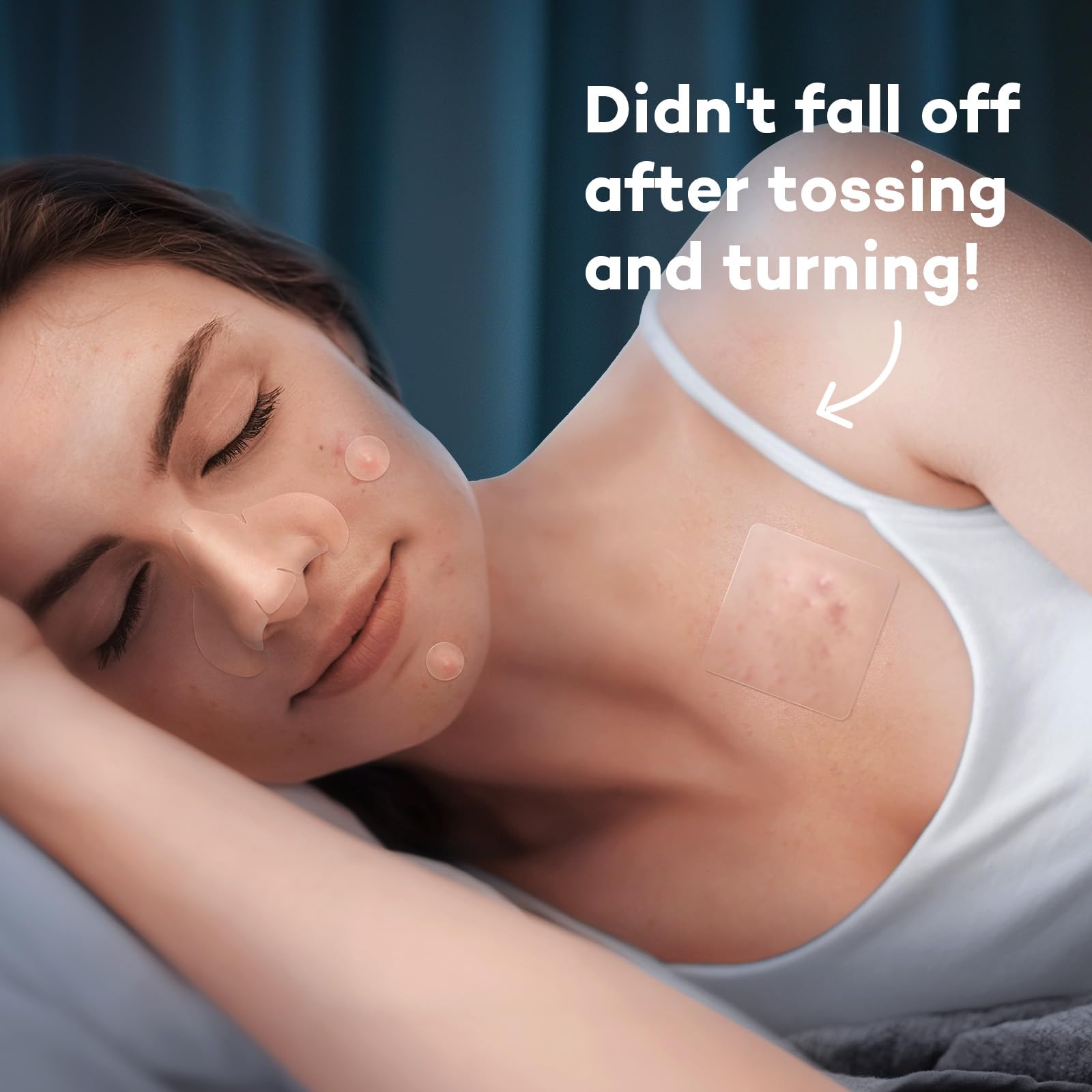 LitBear nose strip demo on nose showing targeted protection and absorbency