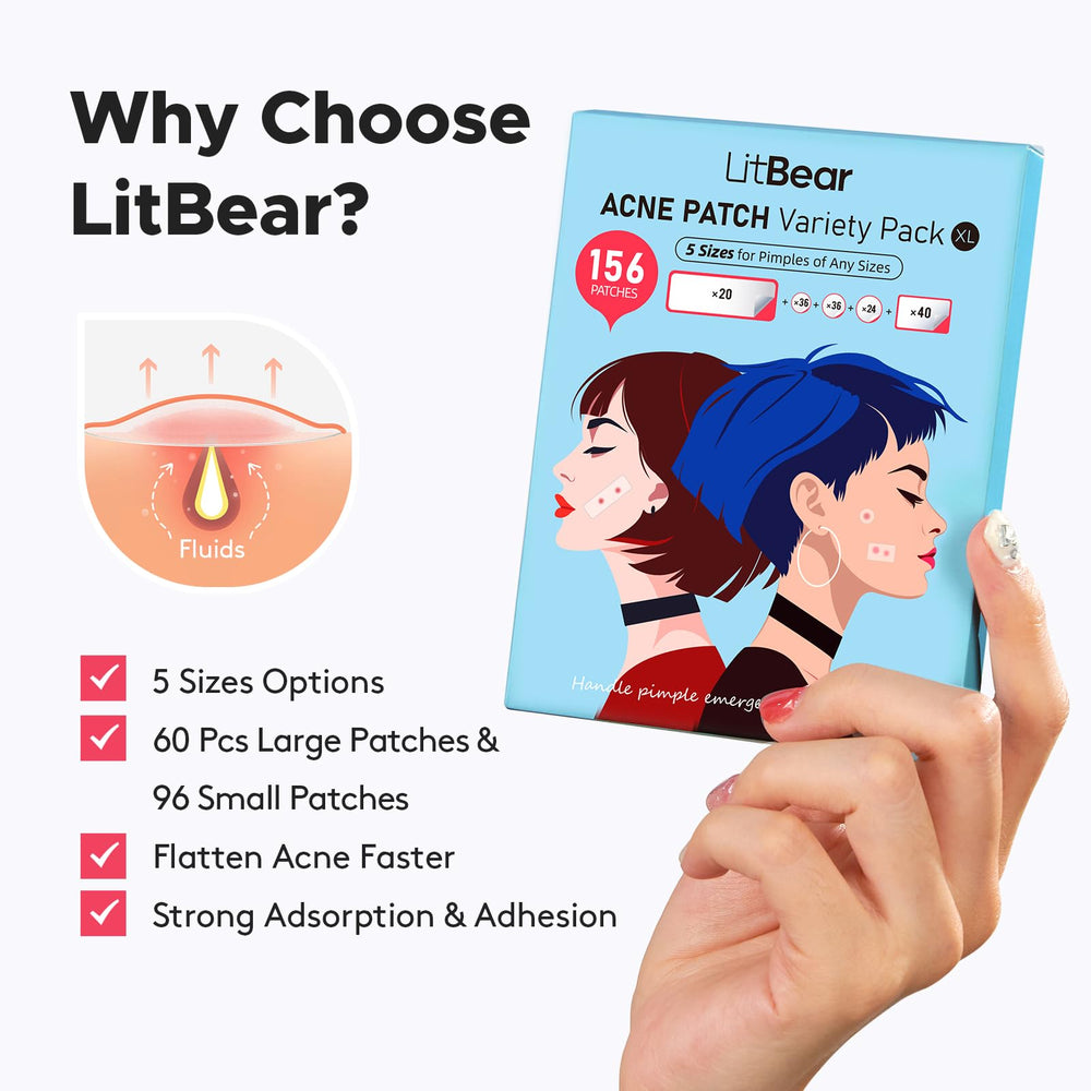LitBear open kit with 156 patches illustrating variety and value