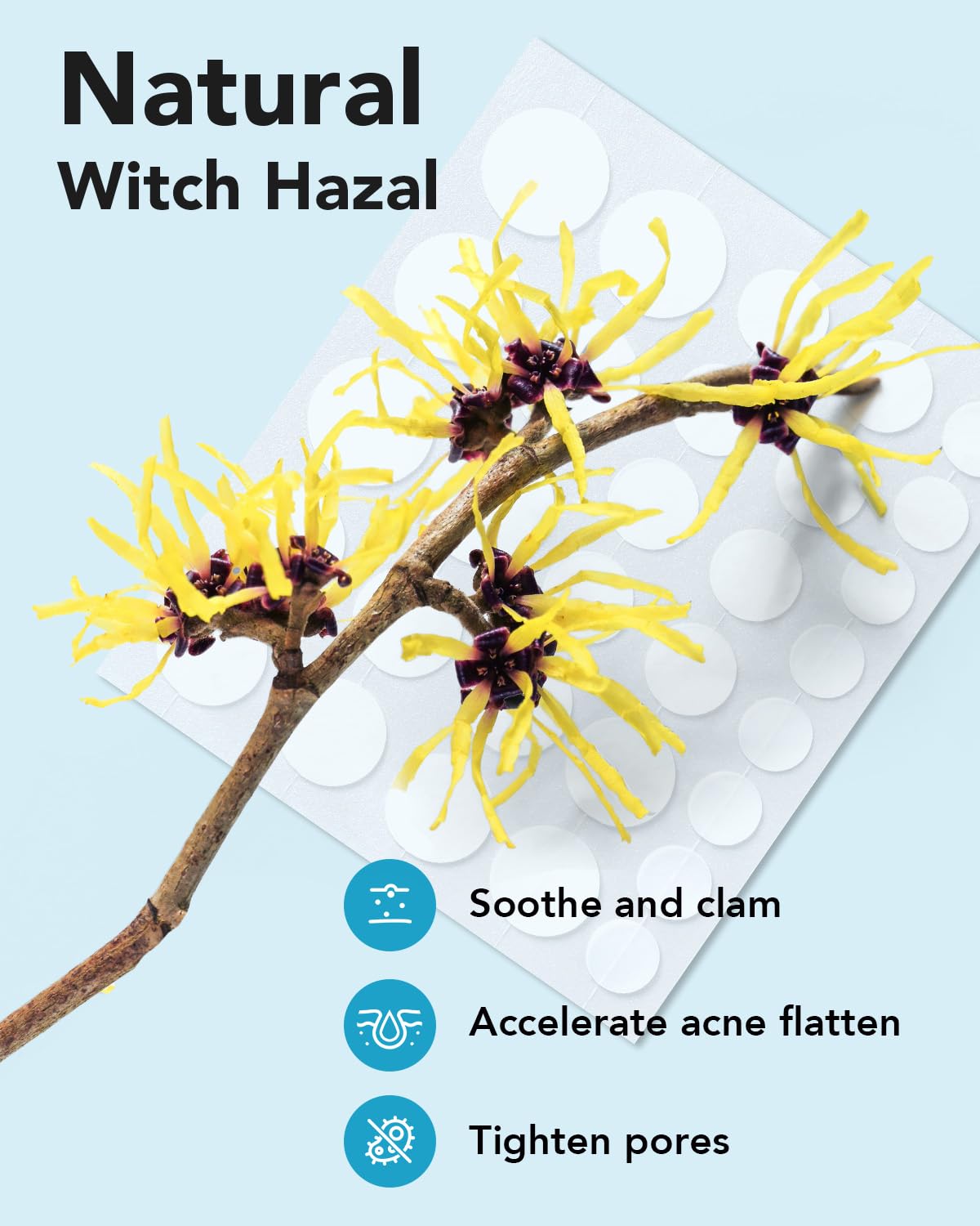 LitBear patch applied on cheek in natural light, offers discreet coverage