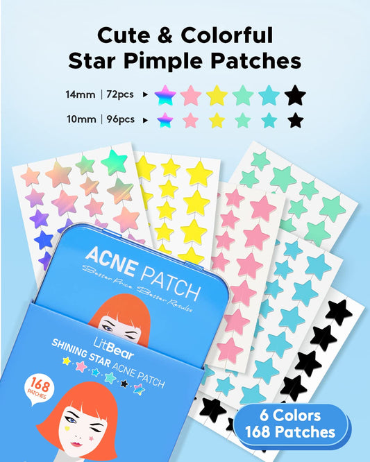 LitBear open case with organized dots, keeps patches hygienic and easy to access