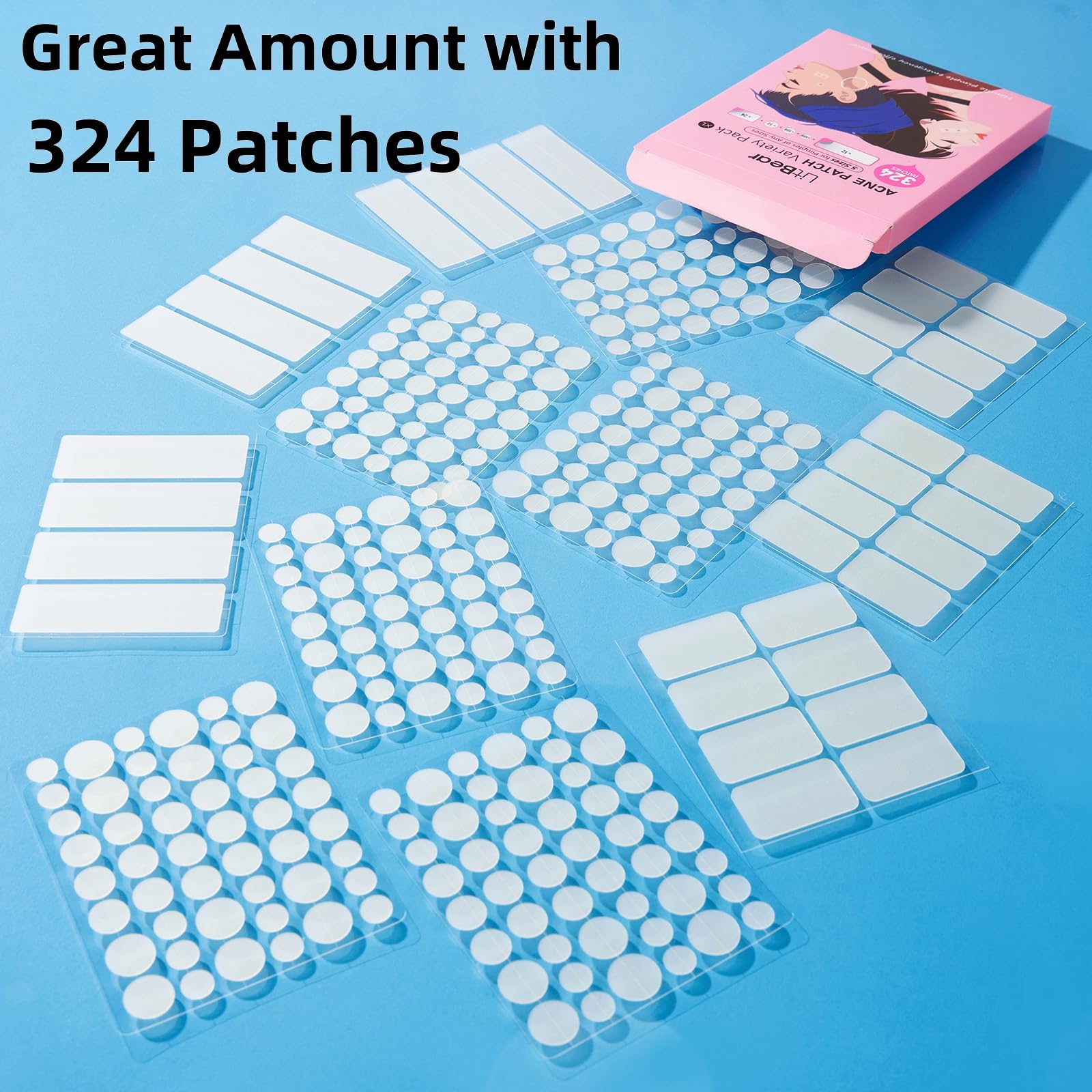 LitBear patches spread display different sizes for precise coverage benefit: versatile selection