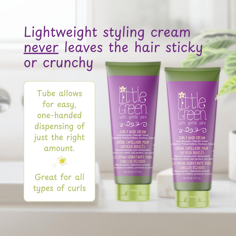 Little Green cream in parent hand demonstrating small-amount control benefit