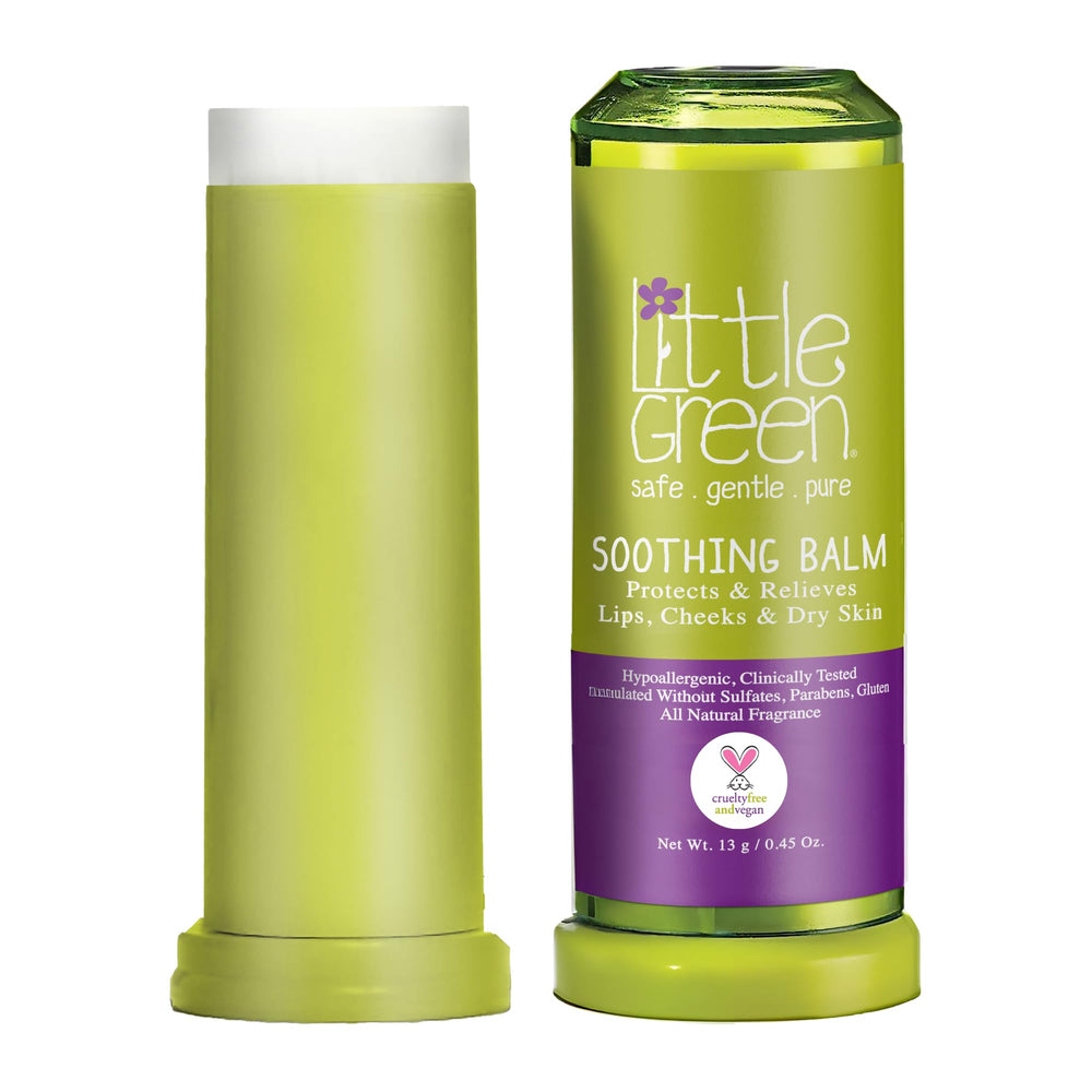 Little Green front packaging showing stick and branding, clear product view and benefit