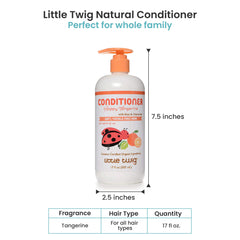 Little Twig conditioned hair close-up showing smooth shine and softer strands