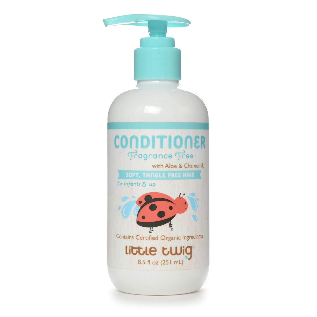 Little Twig front bottle showing label and fragrance-free benefit