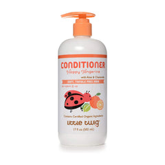 Little Twig front packaging showing bottle and tangerine scent for gentle detangling
