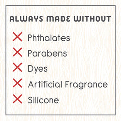Little Twig natural botanical ingredients laid out to show plant-derived formula