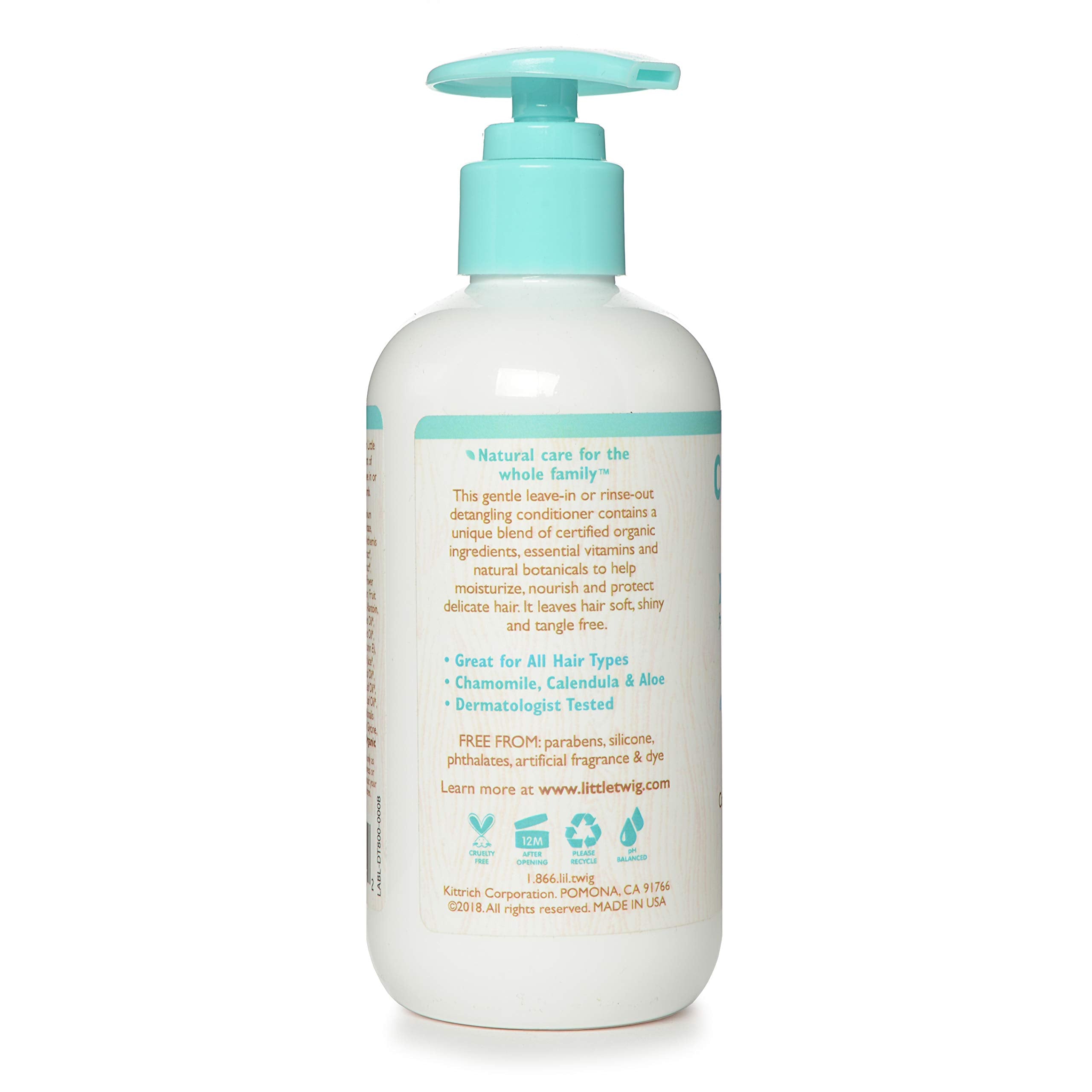 Little Twig conditioner creamy texture close-up for smooth detangling