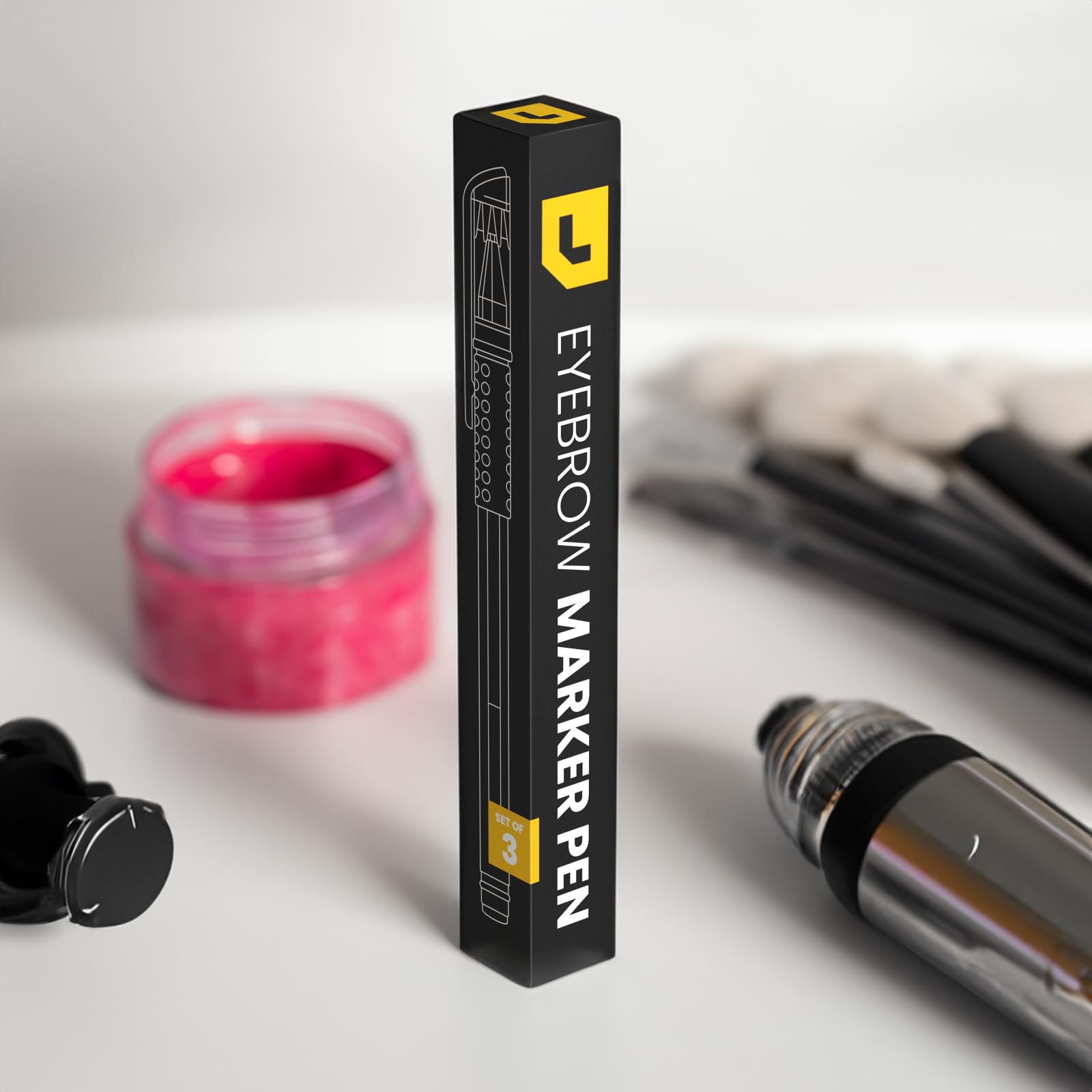 LIUDEX three pens arranged to show size and backup options for artists