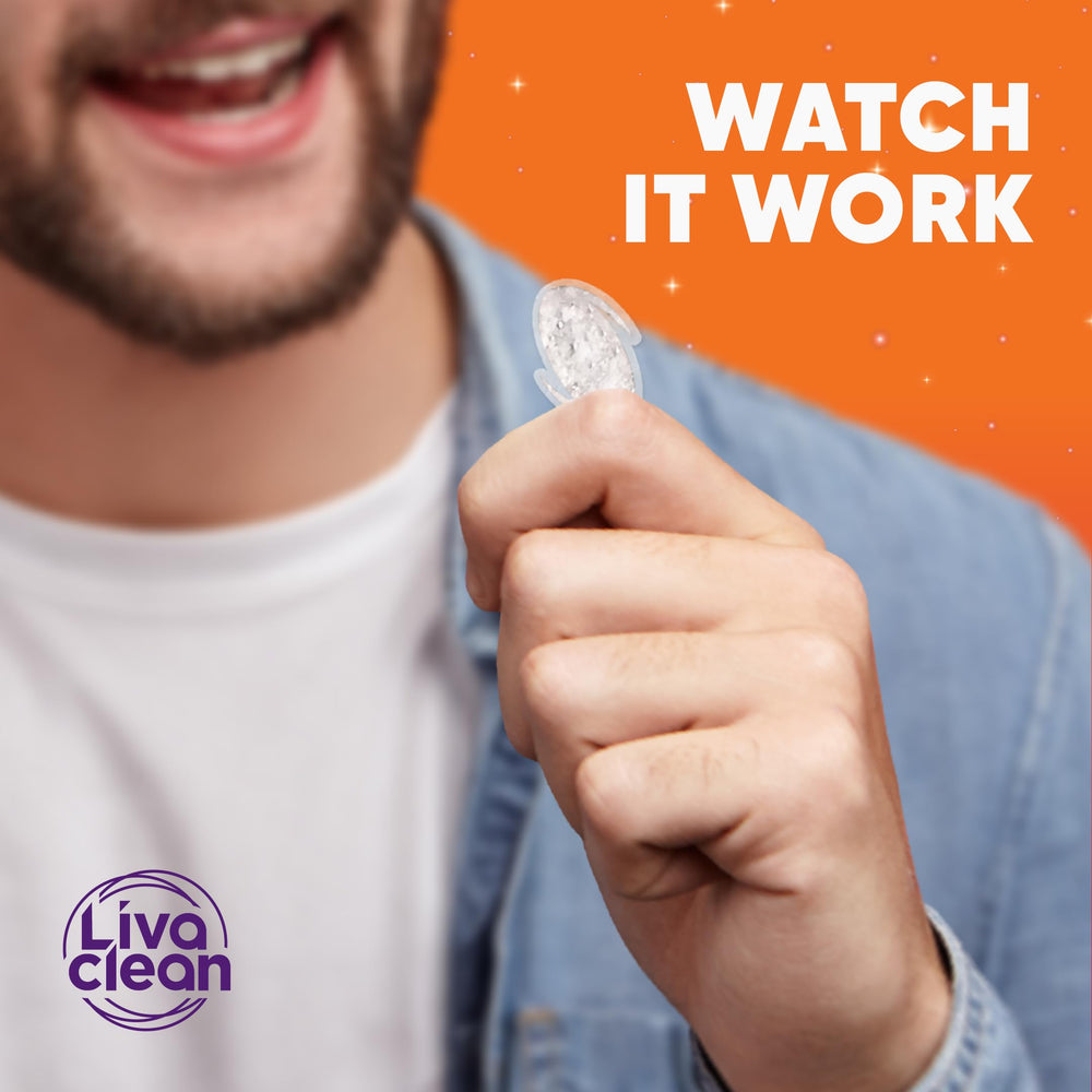 LivaClean in bathroom routine illustrating easy daily use and travel-ready convenience