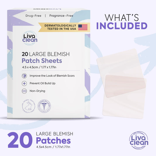 LivaClean close-up of patch texture highlighting hydrocolloid layer and strong absorption benefit