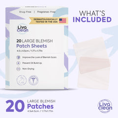 LivaClean close-up of patch texture highlighting hydrocolloid layer and strong absorption benefit