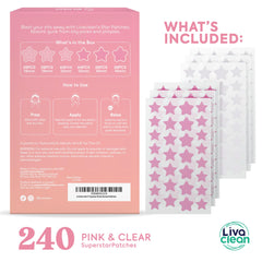 LivaClean close-up of star patch texture highlighting thin hydrocolloid benefit