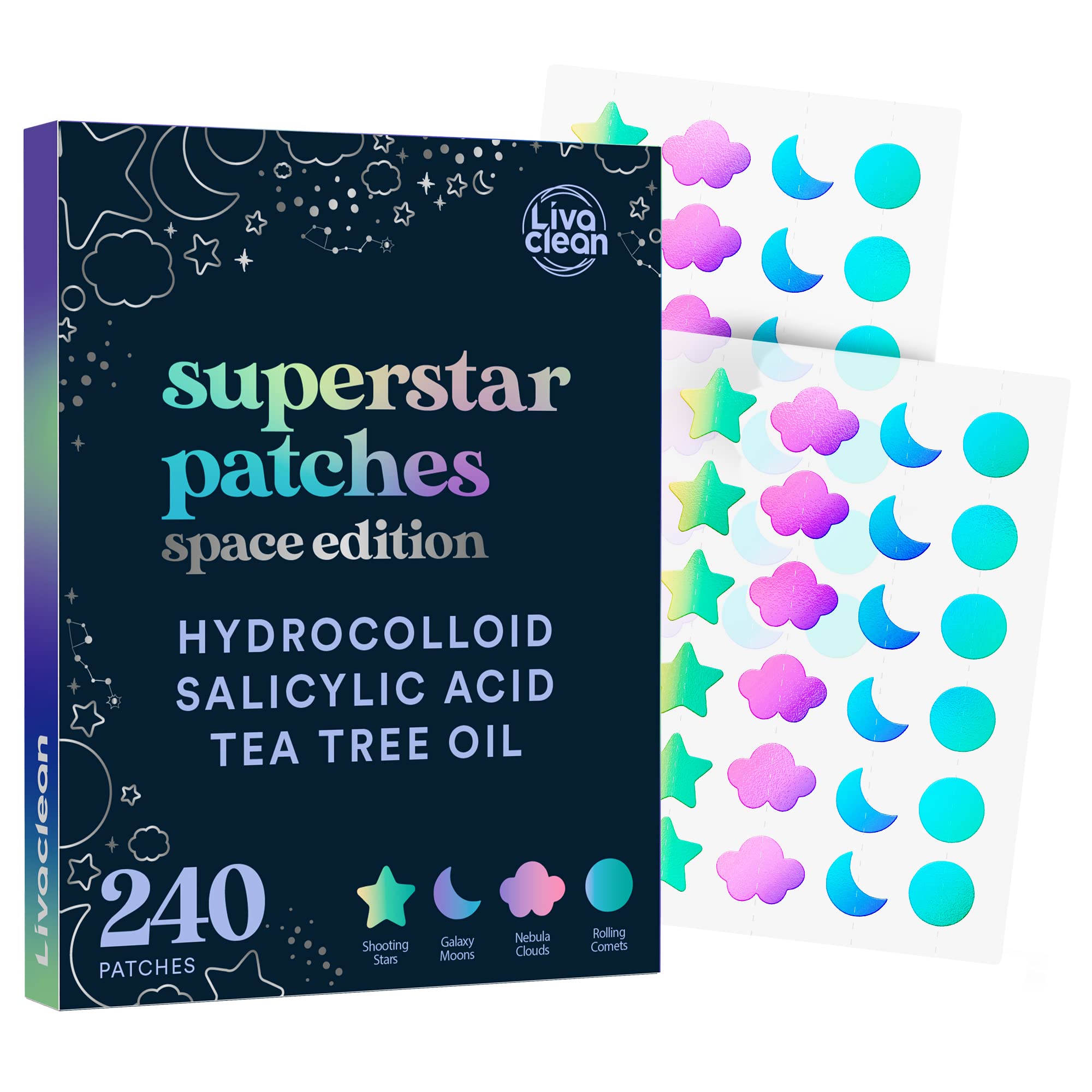 LivaClean flat lay of 240-count sheet variety showing value and consistent treatment benefit