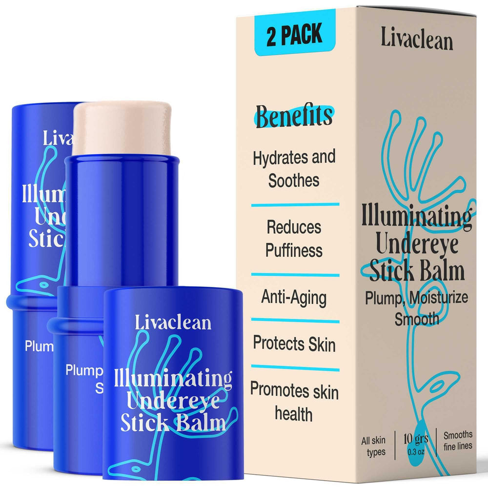 LivaClean front packaging 2-pack showing dual sticks and benefits