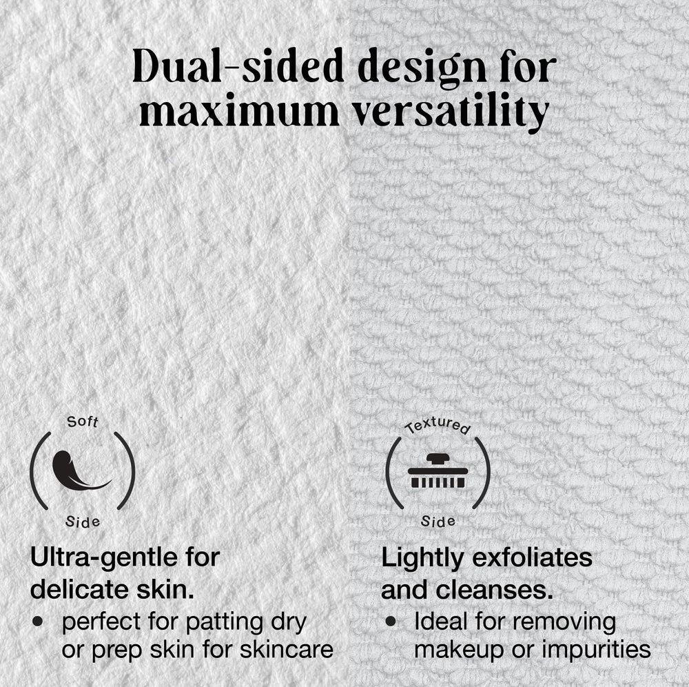 LivaClean cloth removing makeup demonstrating effective cleansing
