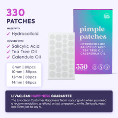 LivaClean close-up patch texture highlighting absorbent hydrocolloid