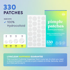 Close-up of LivaClean patch texture highlighting absorbent hydrocolloid material
