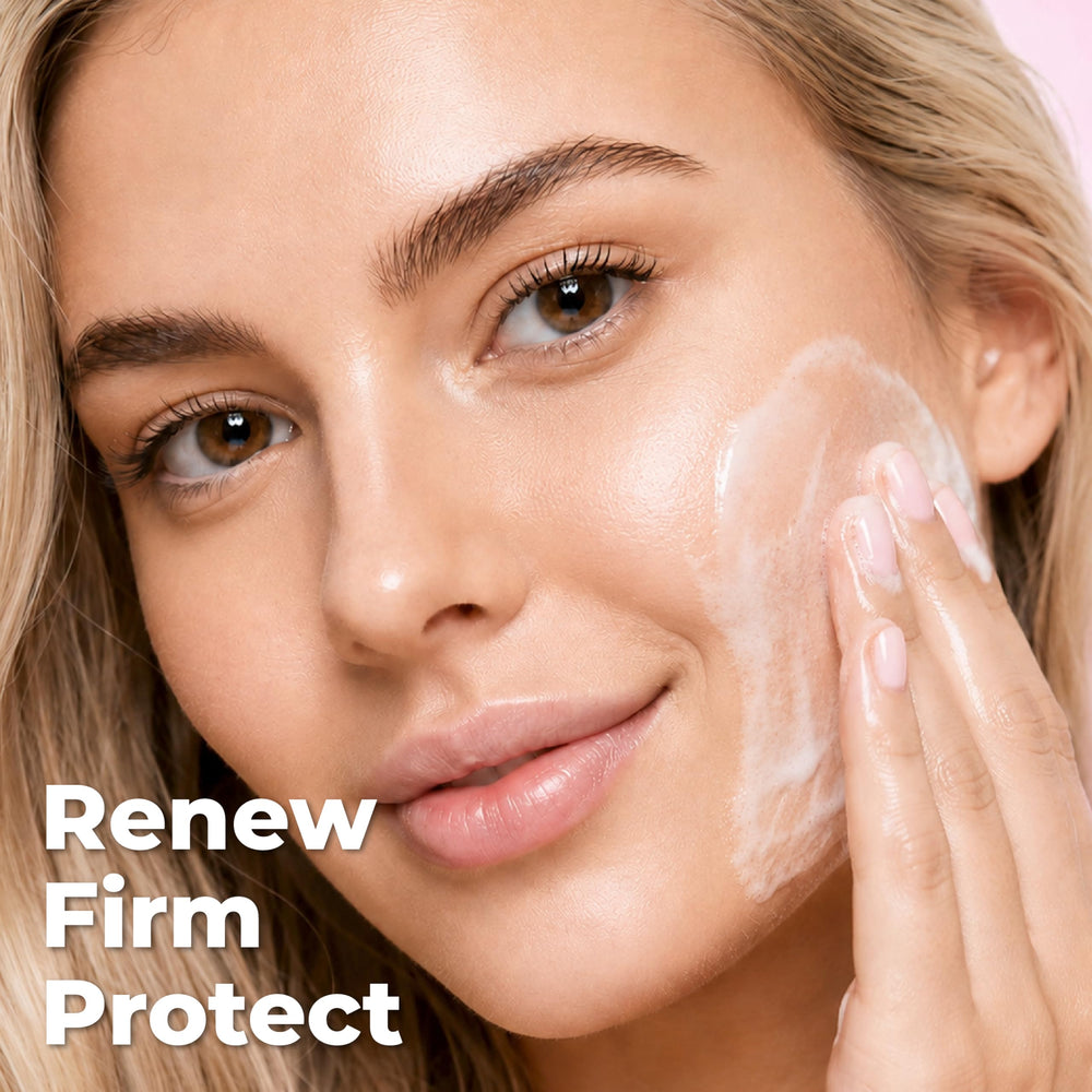 Retinol LIVAURA creamy foam texture demonstrating gentle hydration