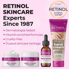 Retinol LIVAURA size comparison in hand showing travel-friendly volume