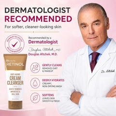 Retinol LIVAURA woman washing face showing comfortable cleansing