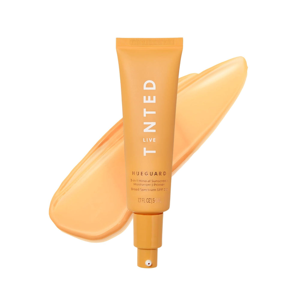 Live Tinted Hueguard front tube showing compact sunscreen packaging and convenience