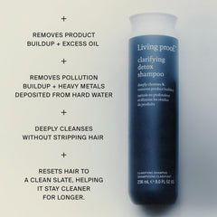 Living Proof cream-to-lather texture close-up showing gentle cleansing