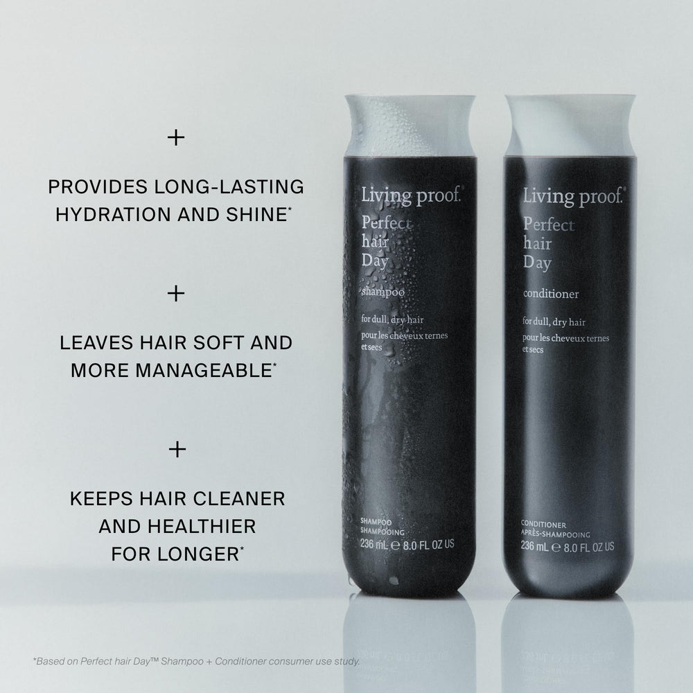 Living Proof creamy conditioner texture close-up showing smooth spreadability benefit