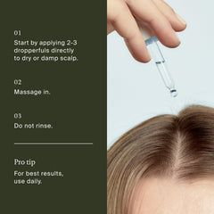 Living Proof serum on bathroom shelf in lifestyle setting promoting daily routine use