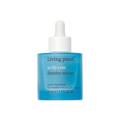 Living Proof bottle front view shows product and promotes fuller-looking hair