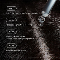Living Proof label close-up highlighting active ingredients for scalp health