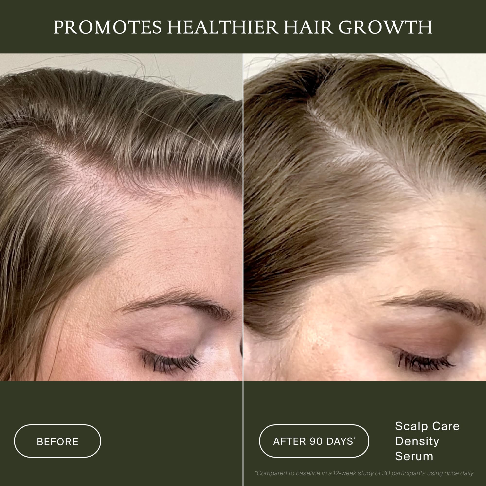Living Proof serum texture on hand highlighting fast absorption and lightweight feel