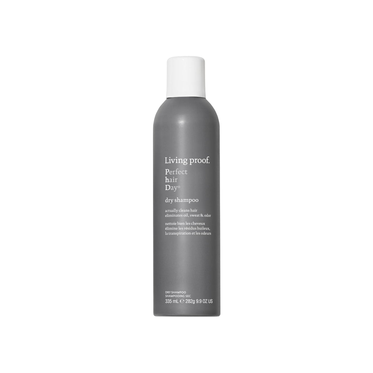 Living Proof front bottle view shows clean design and quick refresh benefit