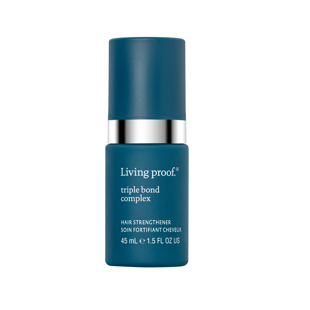 Living Proof front jar 1.7 oz showing compact repair treatment and clear labeling for strength