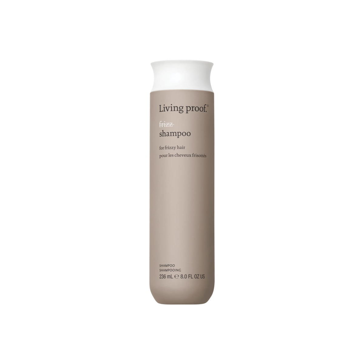Living Proof front packaging showing label and 8 oz benefit