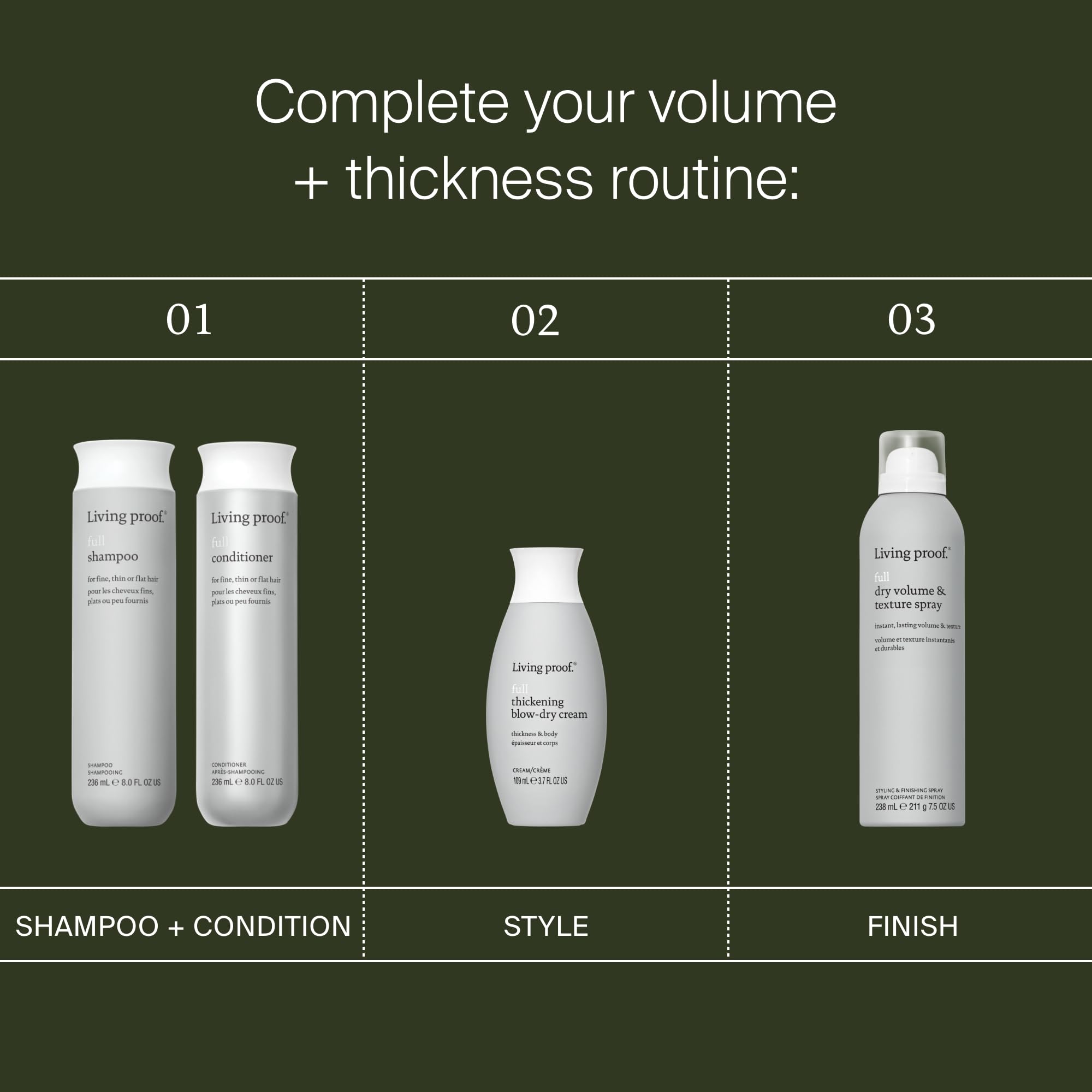 Living Proof model with voluminous blowout portraying natural-looking body and movement