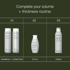 Living Proof model with voluminous blowout portraying natural-looking body and movement