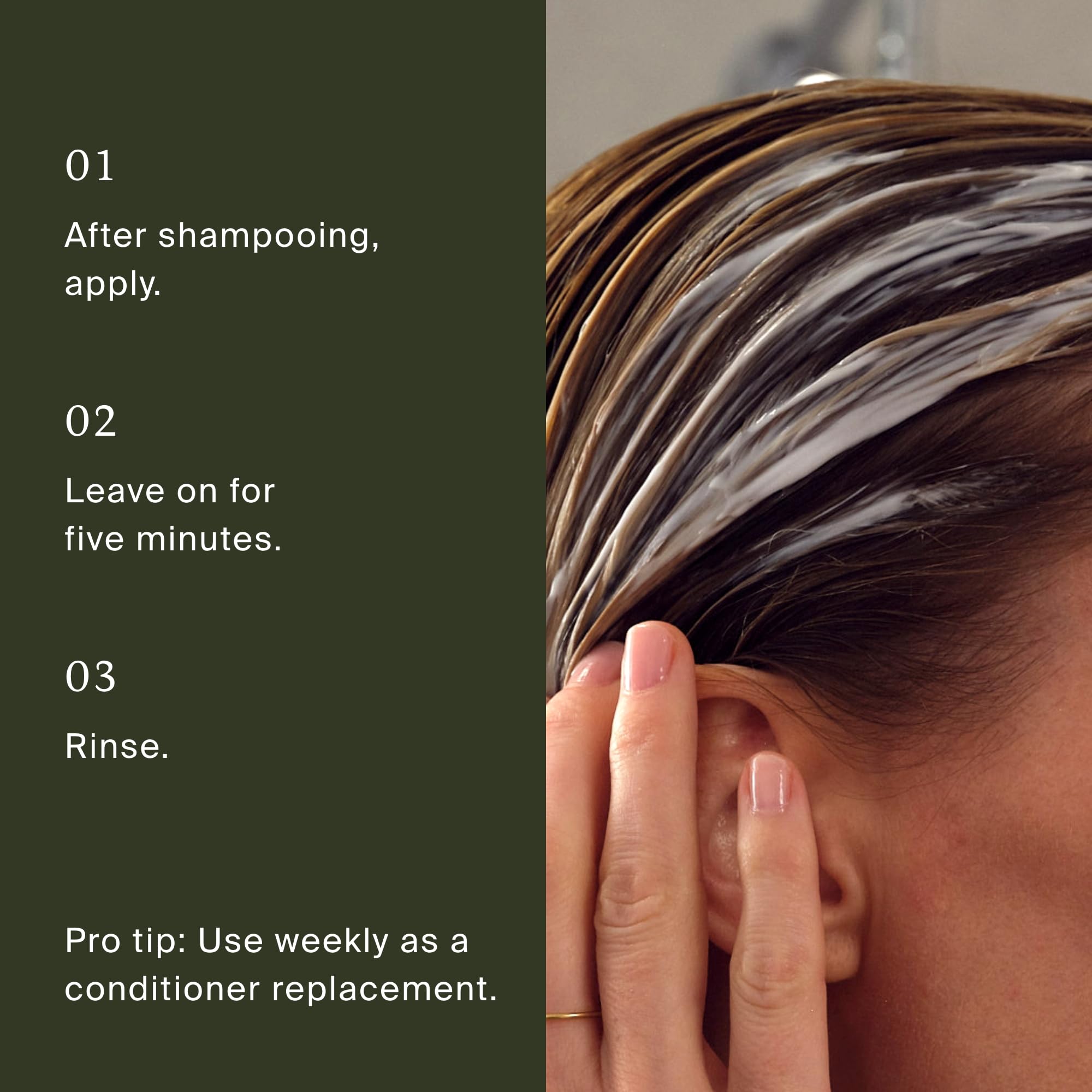Living Proof before-and-after styling shot demonstrating reduced frizz benefit