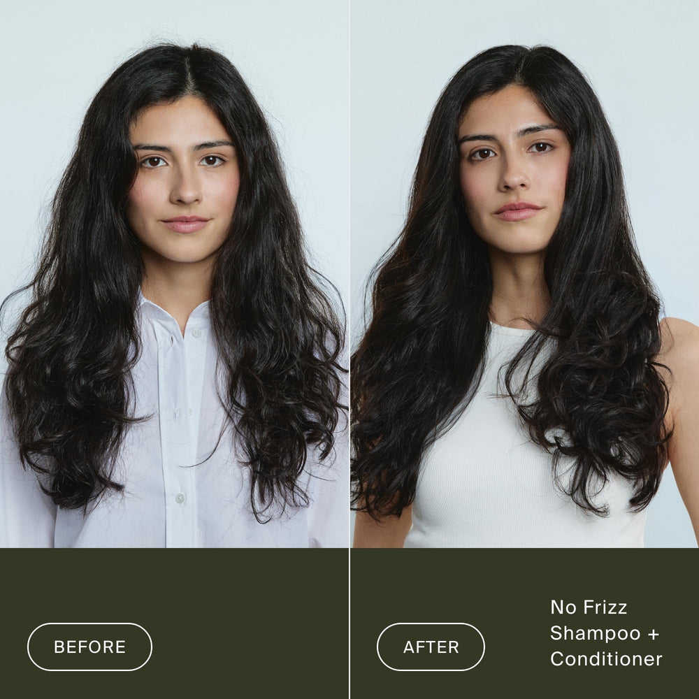 Living Proof dispensing conditioner to show creamy texture and controlled amount