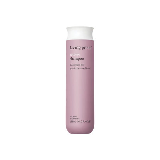 Living Proof bottle front view showing brand and restorative benefit